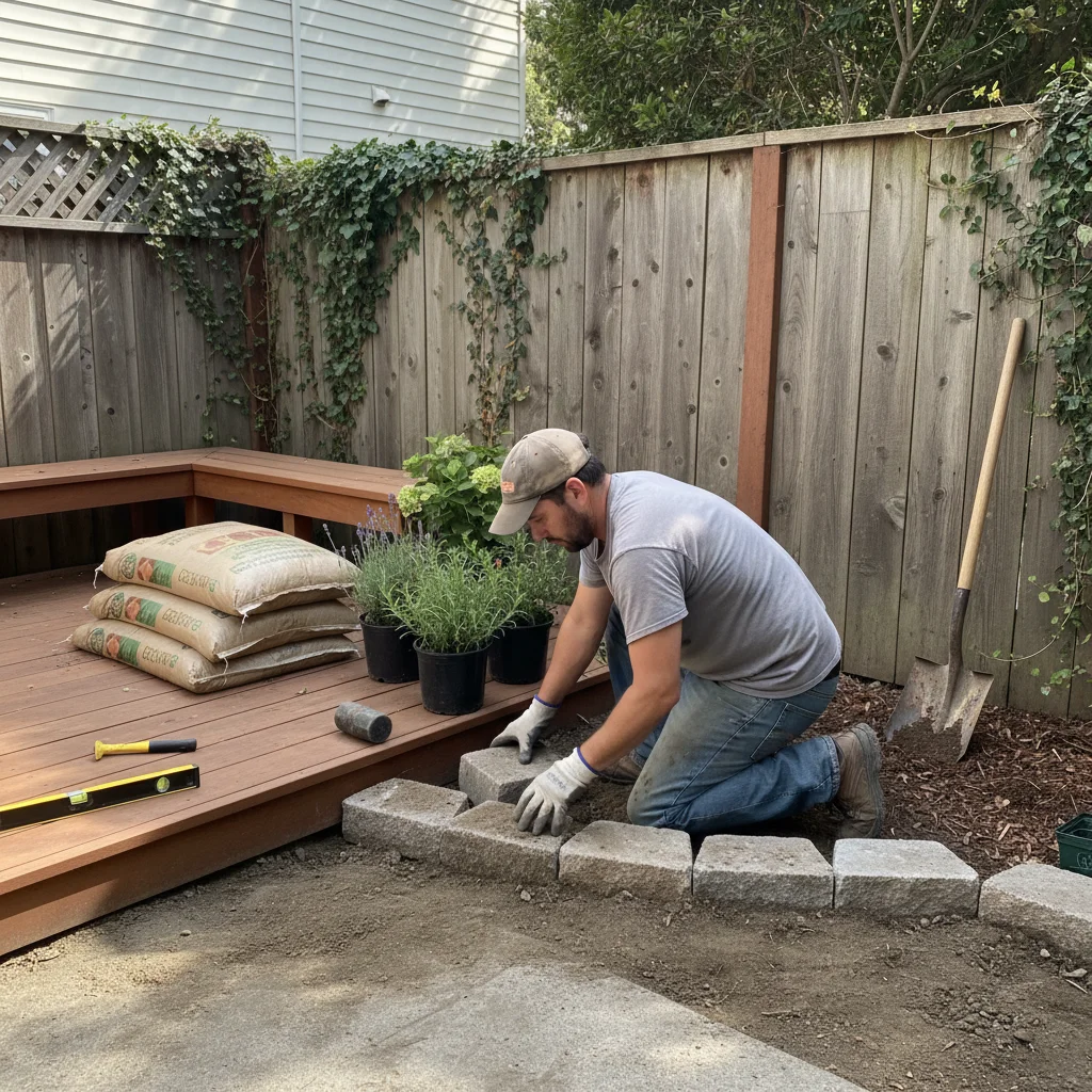 Garden bed installation in San Francisco